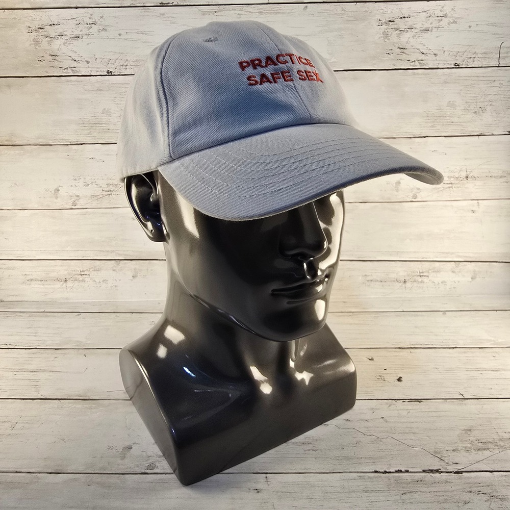 Danny Duncan Practice Safe Sex Hat White Embroidered Cotton Baseball Cap Dad Hat